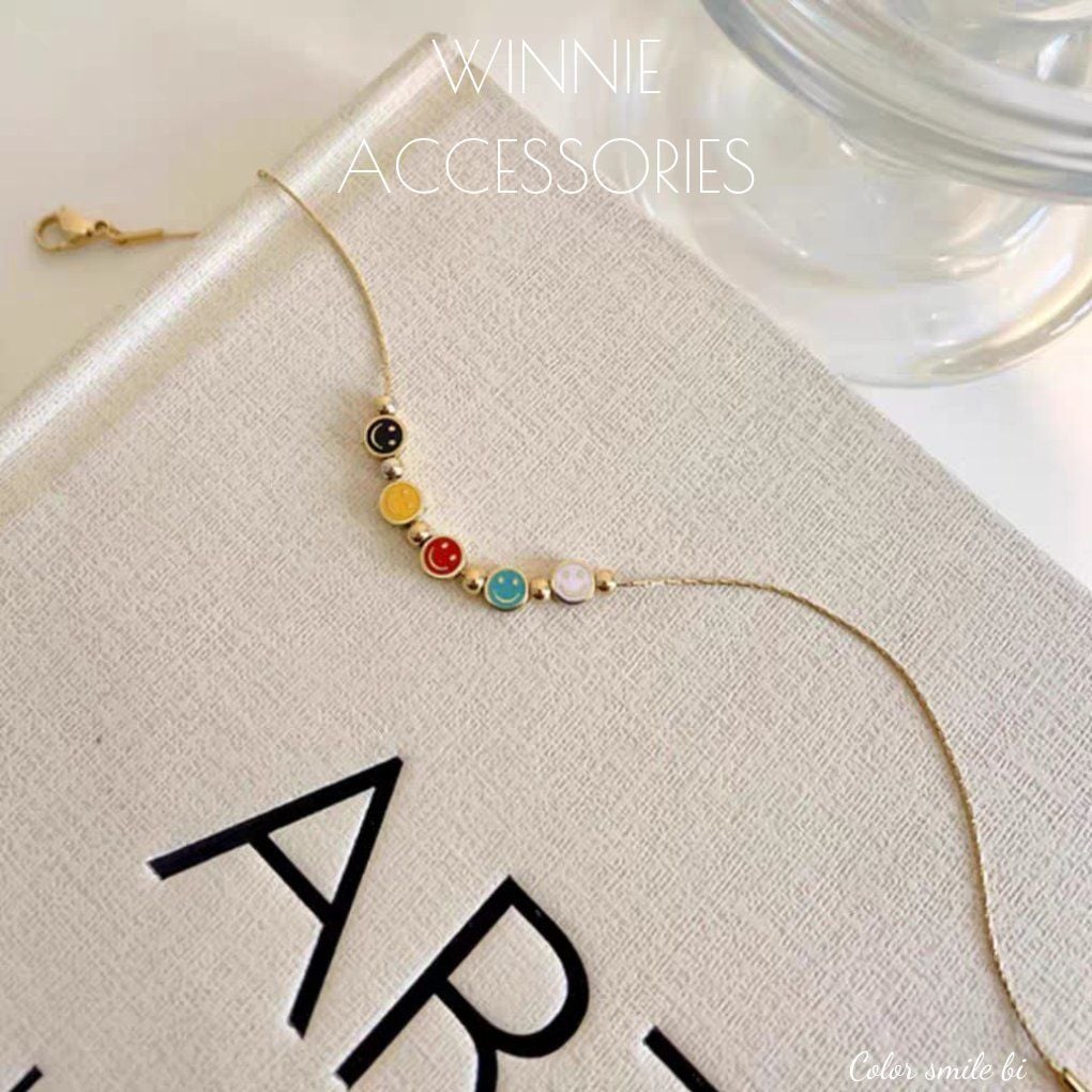  Lắc chân titan Color smile bi 