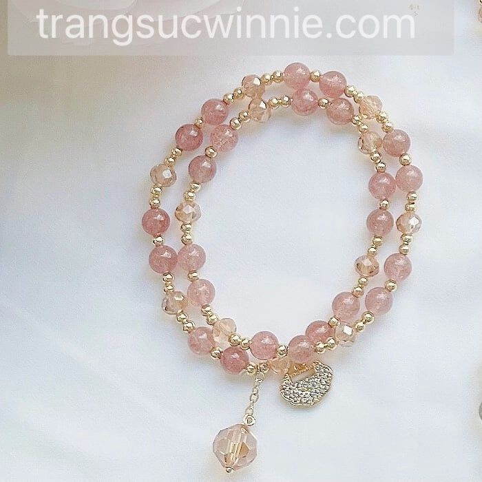  Lắc tay Đá Bách gia hồng 