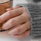  Nhẫn Titan Wave Diamond 