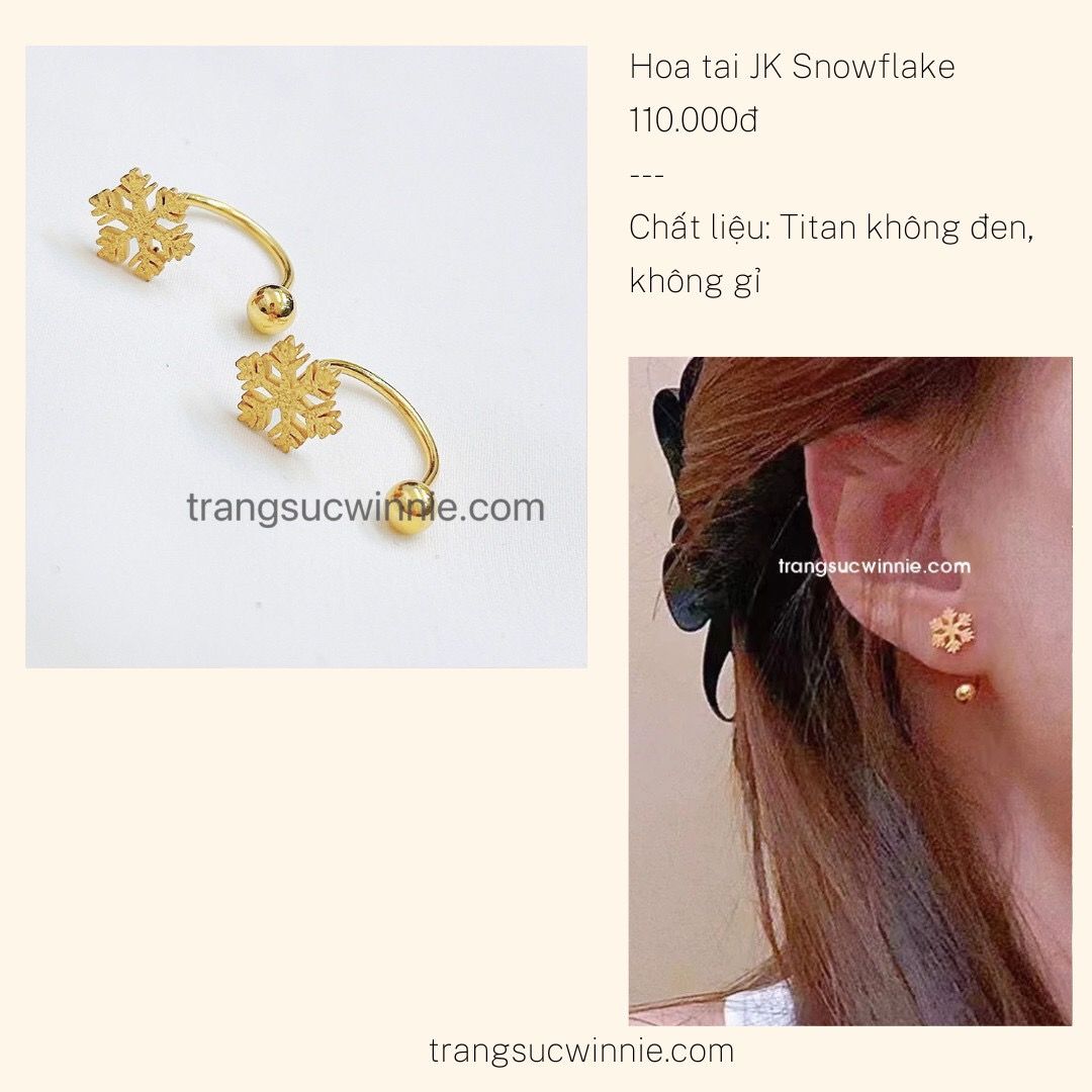  Hoa tai titan JK snowflake 