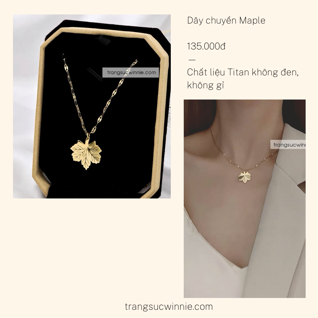  Dây chuyền titan Maple 
