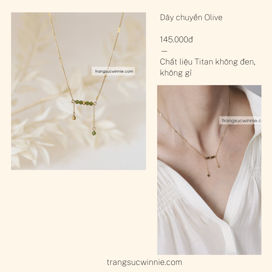  Dây chuyền titan Olive 