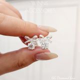  Hoa tai Bạc S925 GG Diamond Bow 