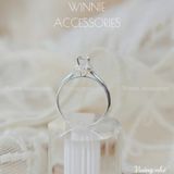  Nhẫn Bạc S925 Vuông nhỏ 