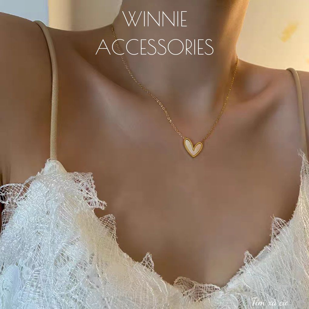  Dây chuyền titan Tim xà cừ 