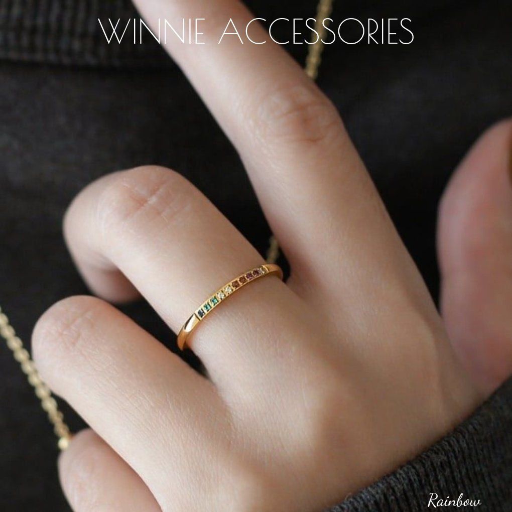  Nhẫn titan Rainbow 