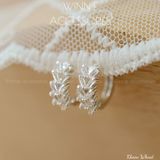  Hoa tai Bạc S925 Khoen Wheat 