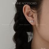  Hoa tai Bạc S925 Song ngư 