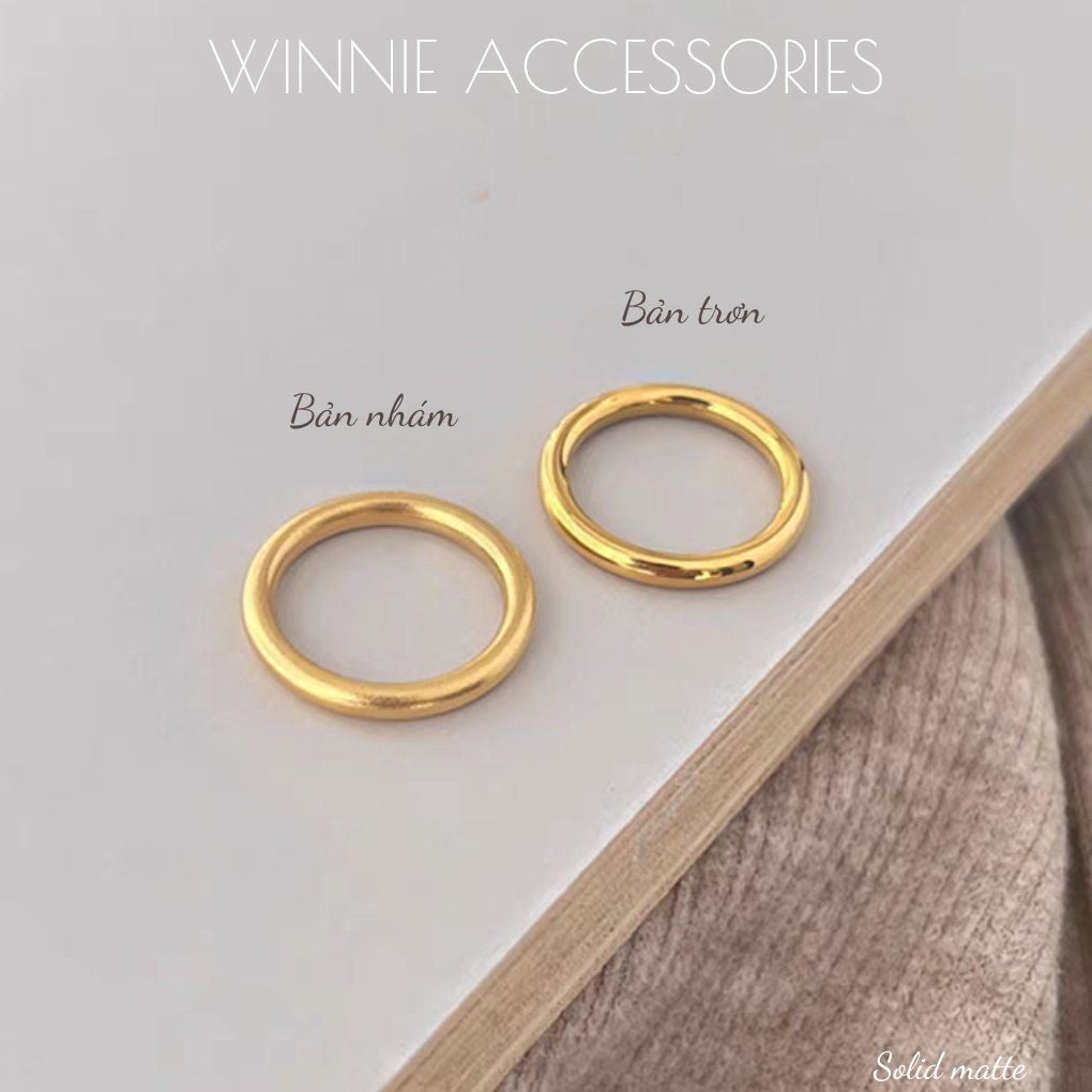  Nhẫn titan Solid matte 