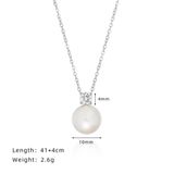  Dây chuyền Titan Diamond pearl 