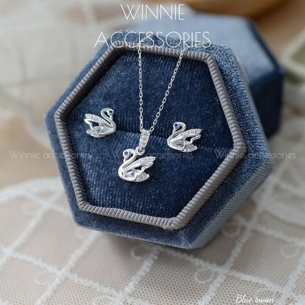  Dây chuyền Bạc S925 Blue Swan 
