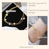  Lắc chân titan Layer star VG 