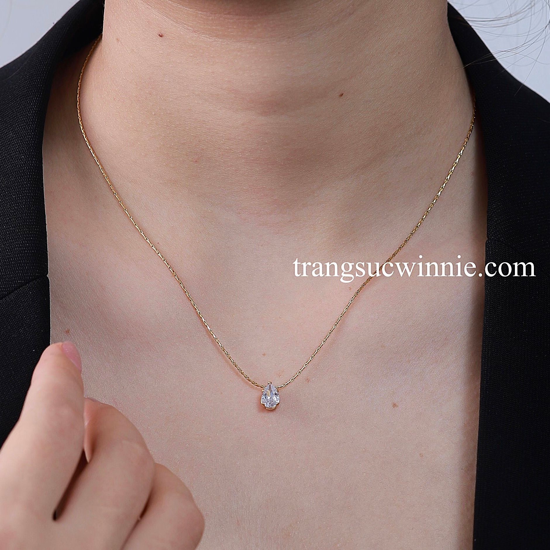  Dây chuyền titan Jenny Drop 