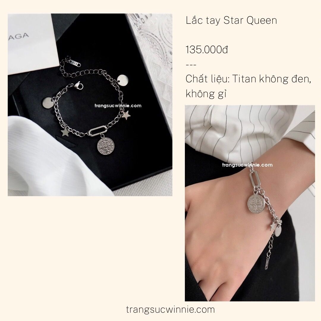  Lắc tay titan Star Queen 