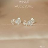  Hoa tai Bạc S925 Flower 