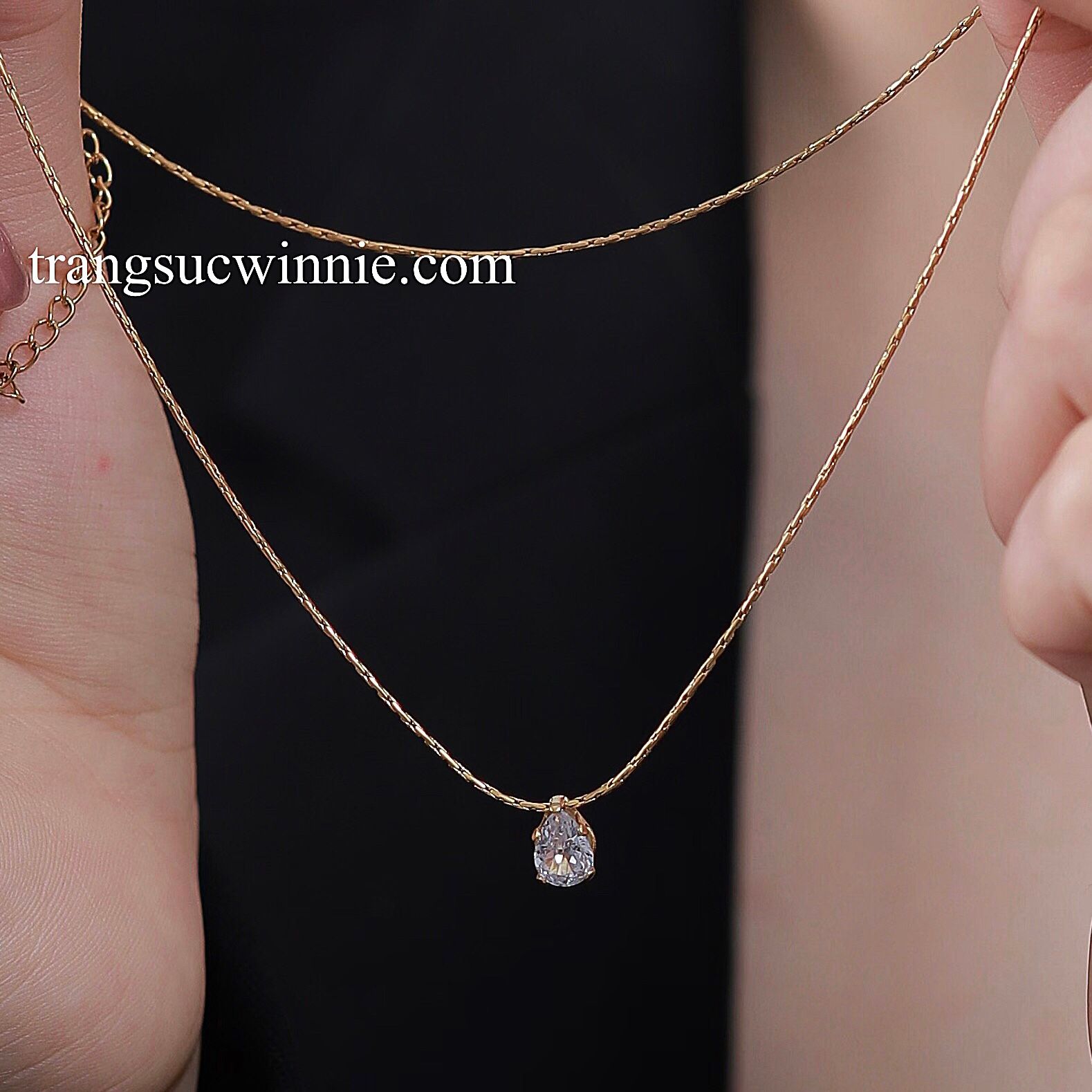  Dây chuyền titan Jenny Drop 