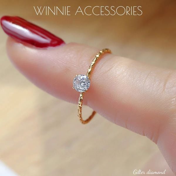  Nhẫn titan Gilter diamond 