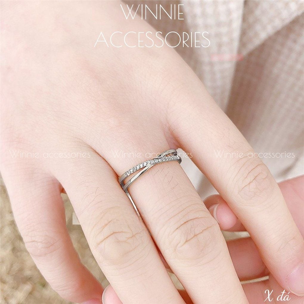  Nhẫn titan X đá B 