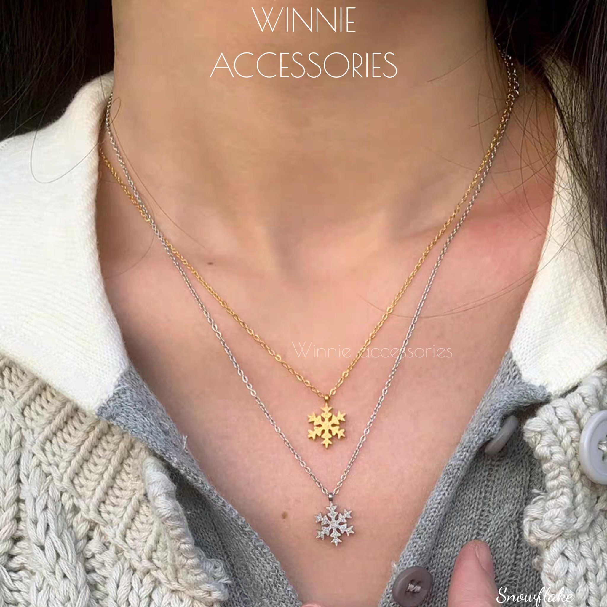  Dây chuyền Titan Snowflake 