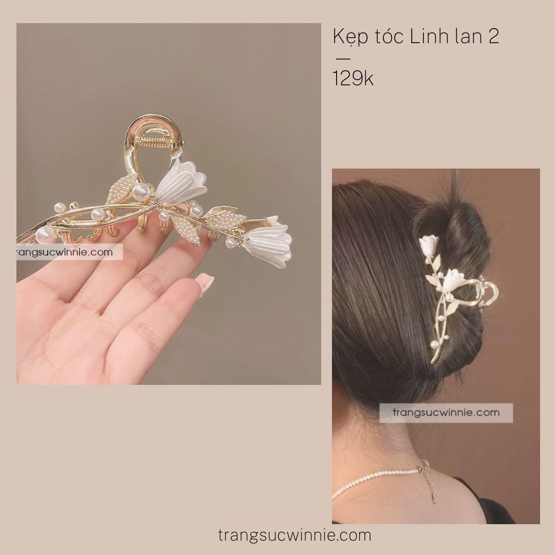  Kẹp tóc Linh lan 2 