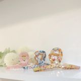  Kẹp tóc Xà cừ chéo - Hồng 