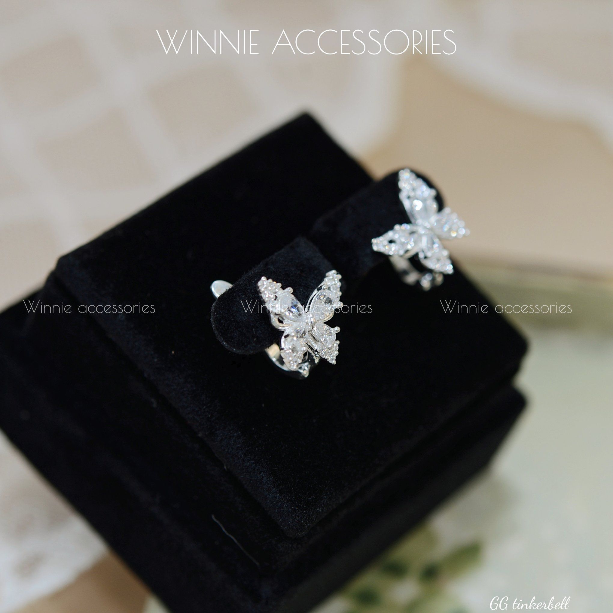  Hoa tai Bạc S925 GG Tinkerbell 