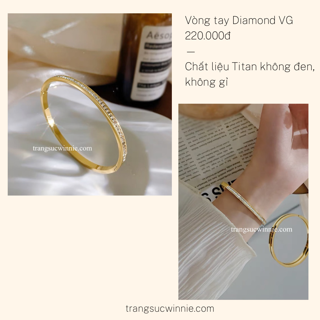  Vòng tay titan Diamond VG 