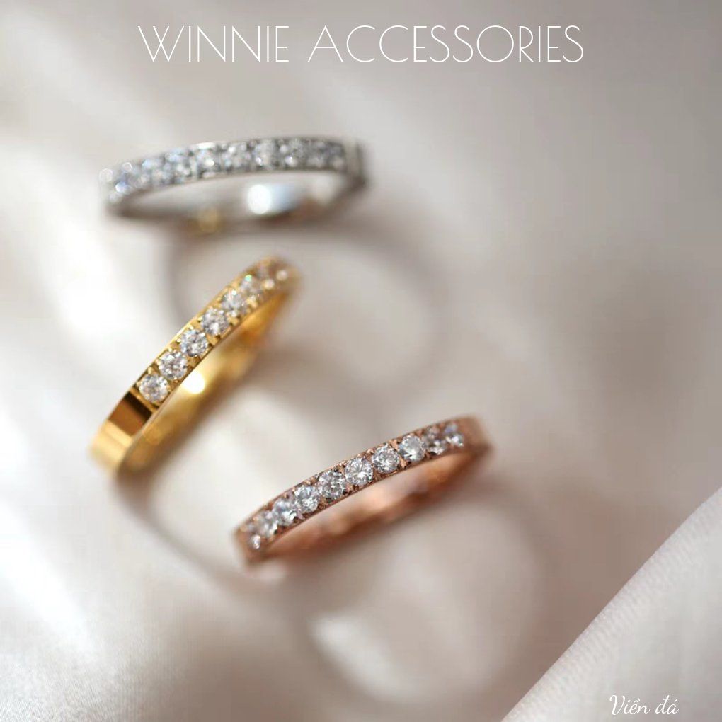  Nhẫn titan Viền đá VH 