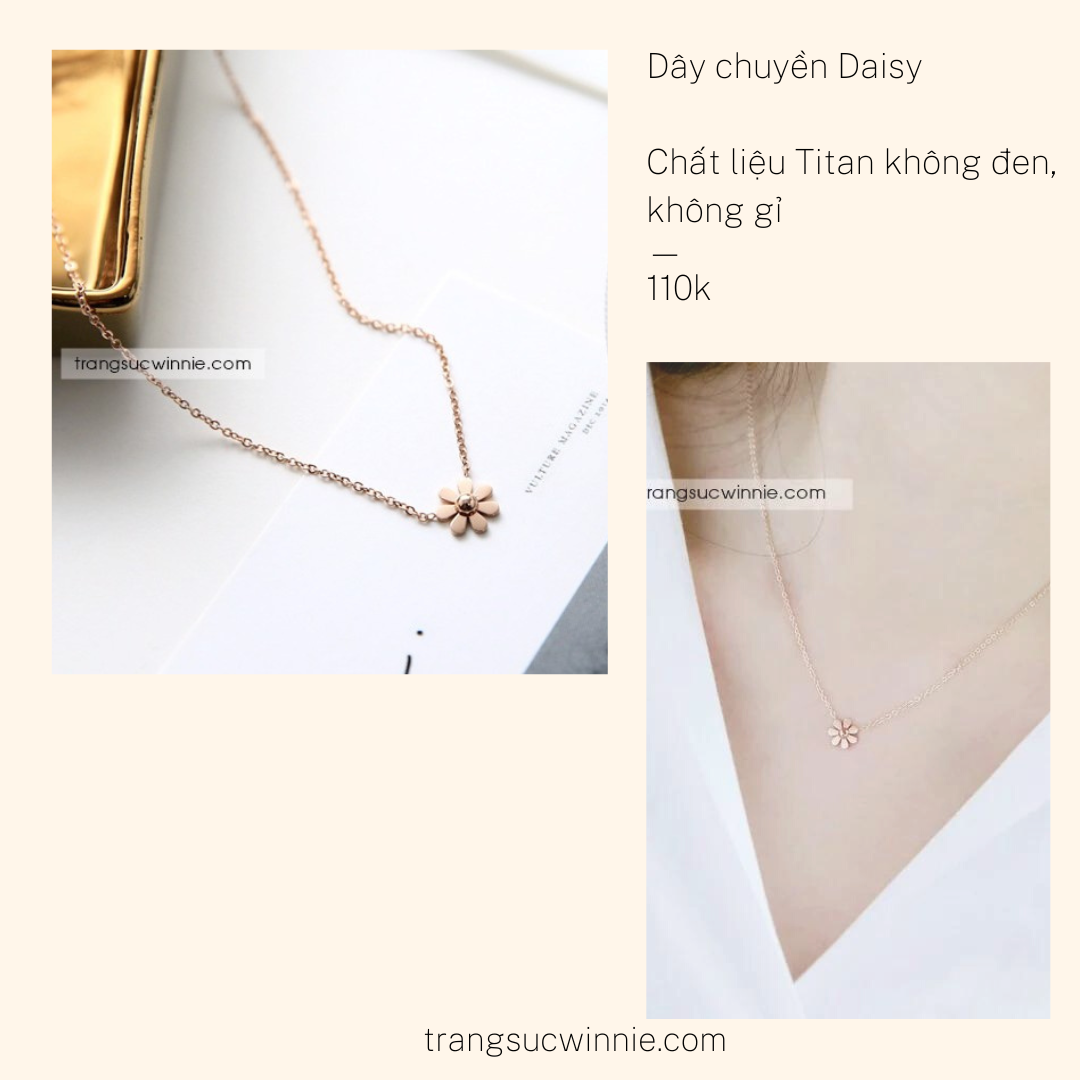  Dây chuyền titan Daisy VH 