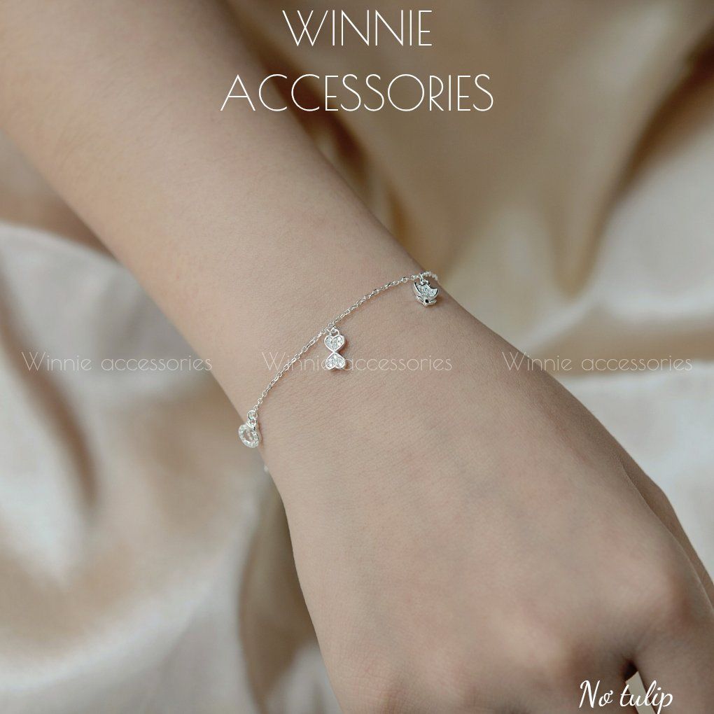  Lắc tay Bạc S925 Nơ Tulip 