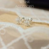  Hoa tai Bạc S925 Clover 