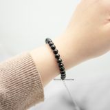  Lắc tay mã não đen bóng 