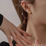  Hoa tai Titan Earcuff Chain Clover (1 chiếc) 