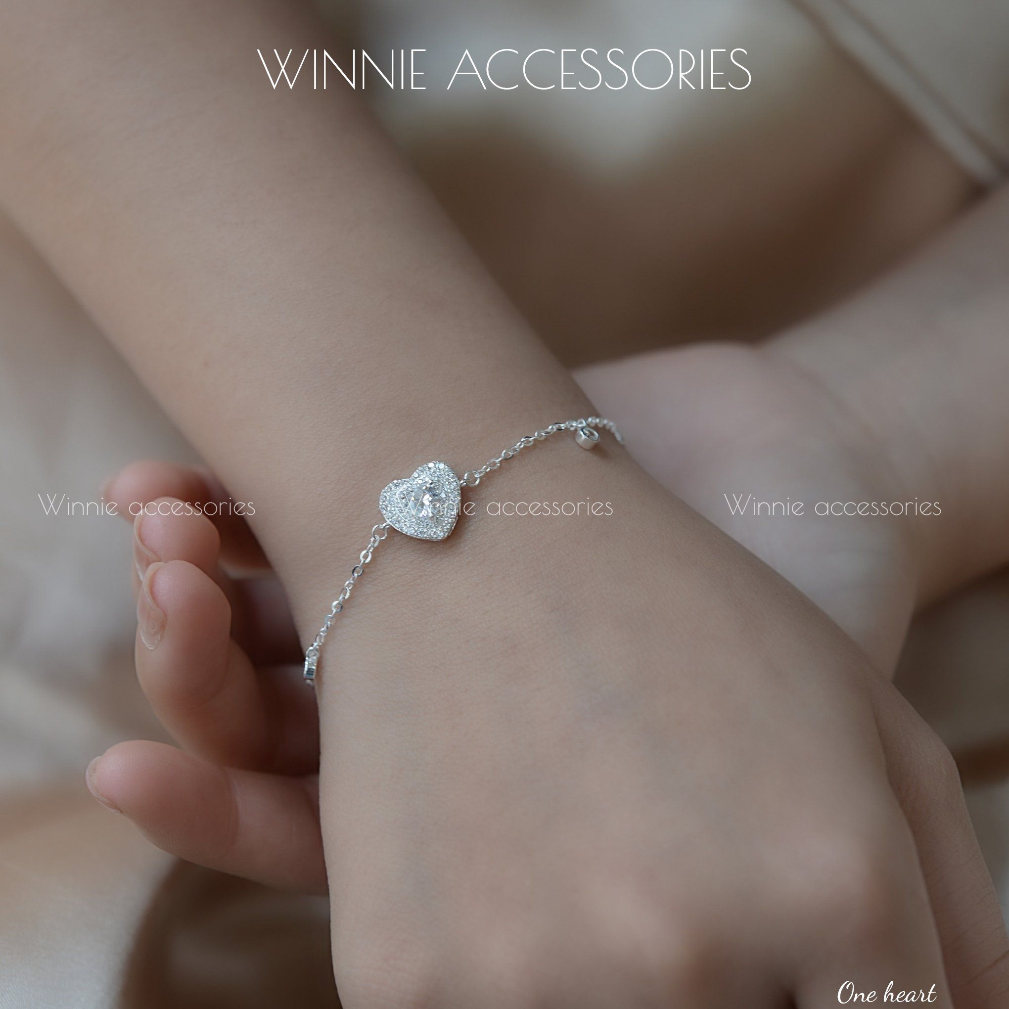  Lắc tay Bạc S925 One heart 