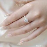  Nhẫn Bạc S925 Halo Crown 