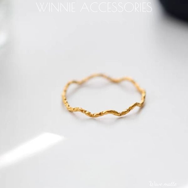  Nhẫn titan Wave matte VG 