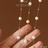  Dây chuyền titan Bi pearl 