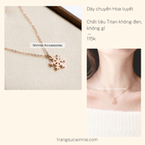  Dây chuyền titan hoa tuyết VH 