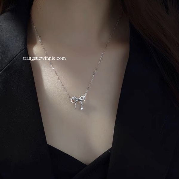  Dây chuyền titan Nơ đôi 