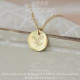  Dây chuyền titan Be You Birth month flower 