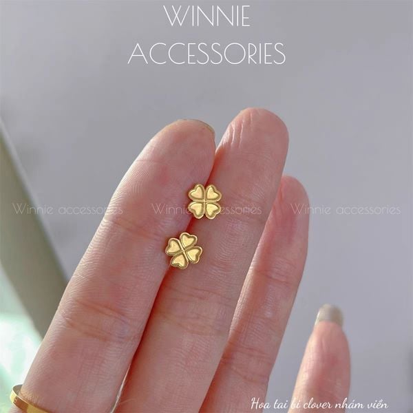  Hoa tai titan Bi clover nhám viền 