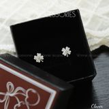  Hoa tai Bạc S925 Clover 