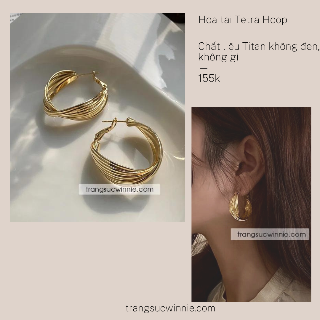  Hoa tai titan Tetra Hoop 