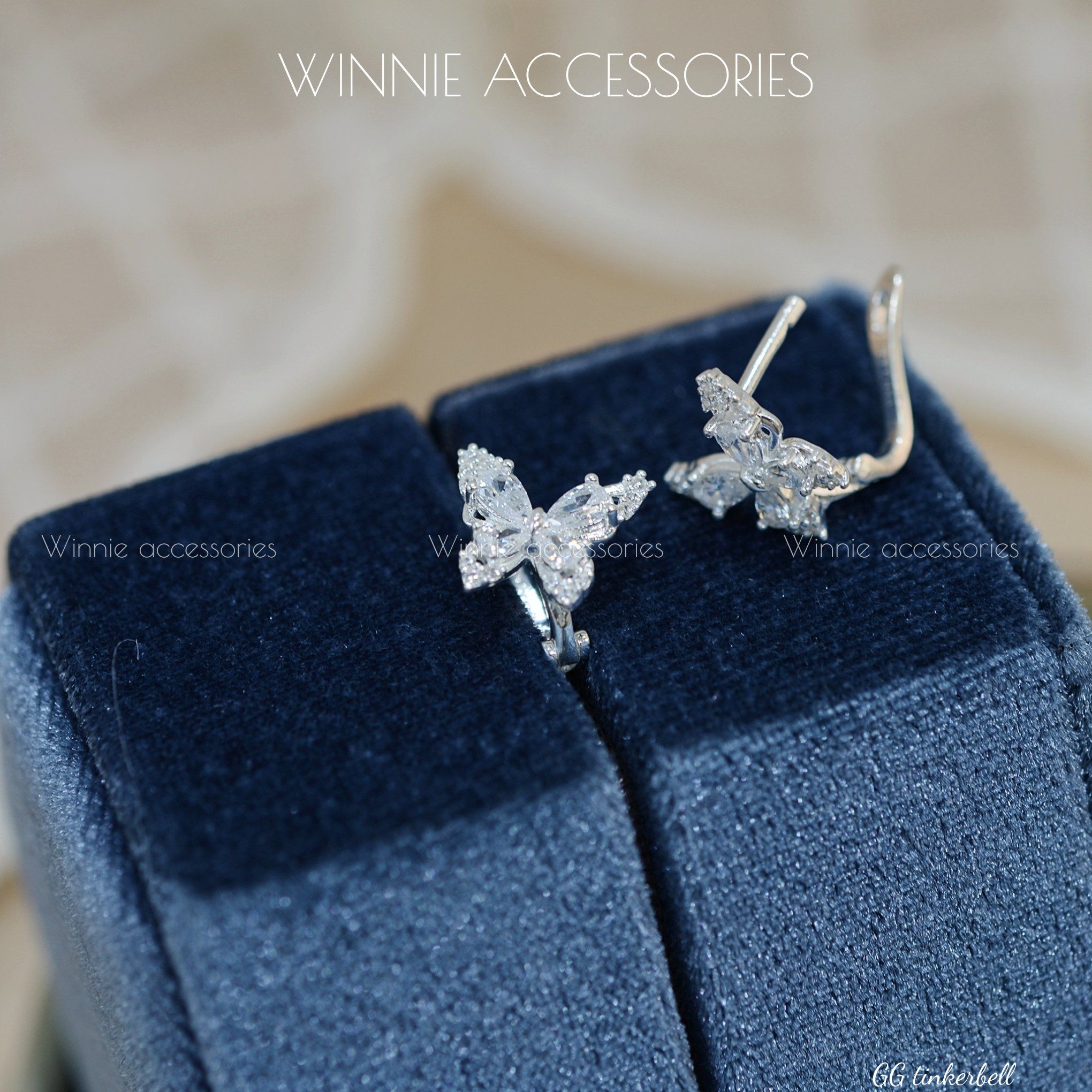  Hoa tai Bạc S925 GG Tinkerbell 