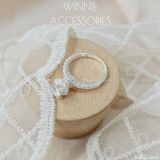  Nhẫn Bạc S925 Halo Queenie 