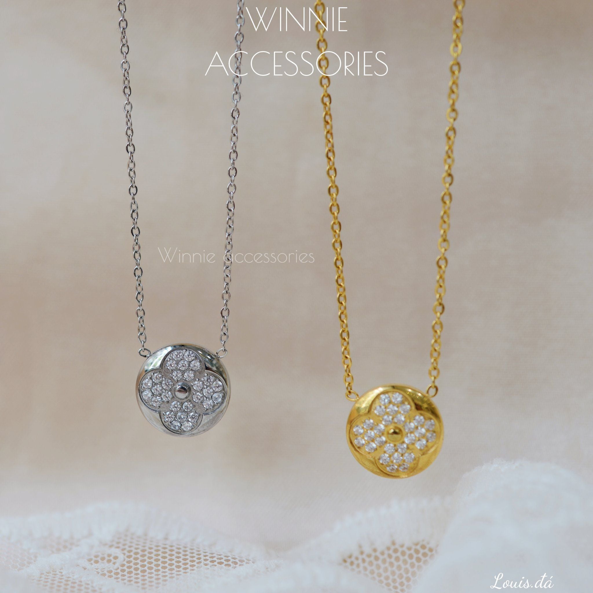  Dây chuyền titan Louis đá 