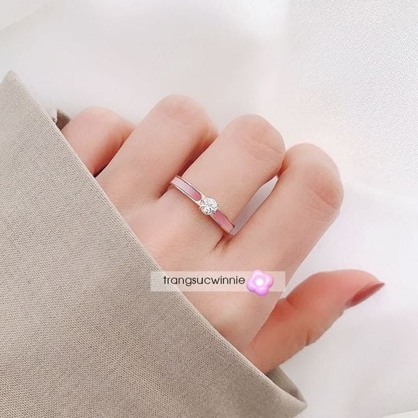  Nhẫn titan Pink Nacre 
