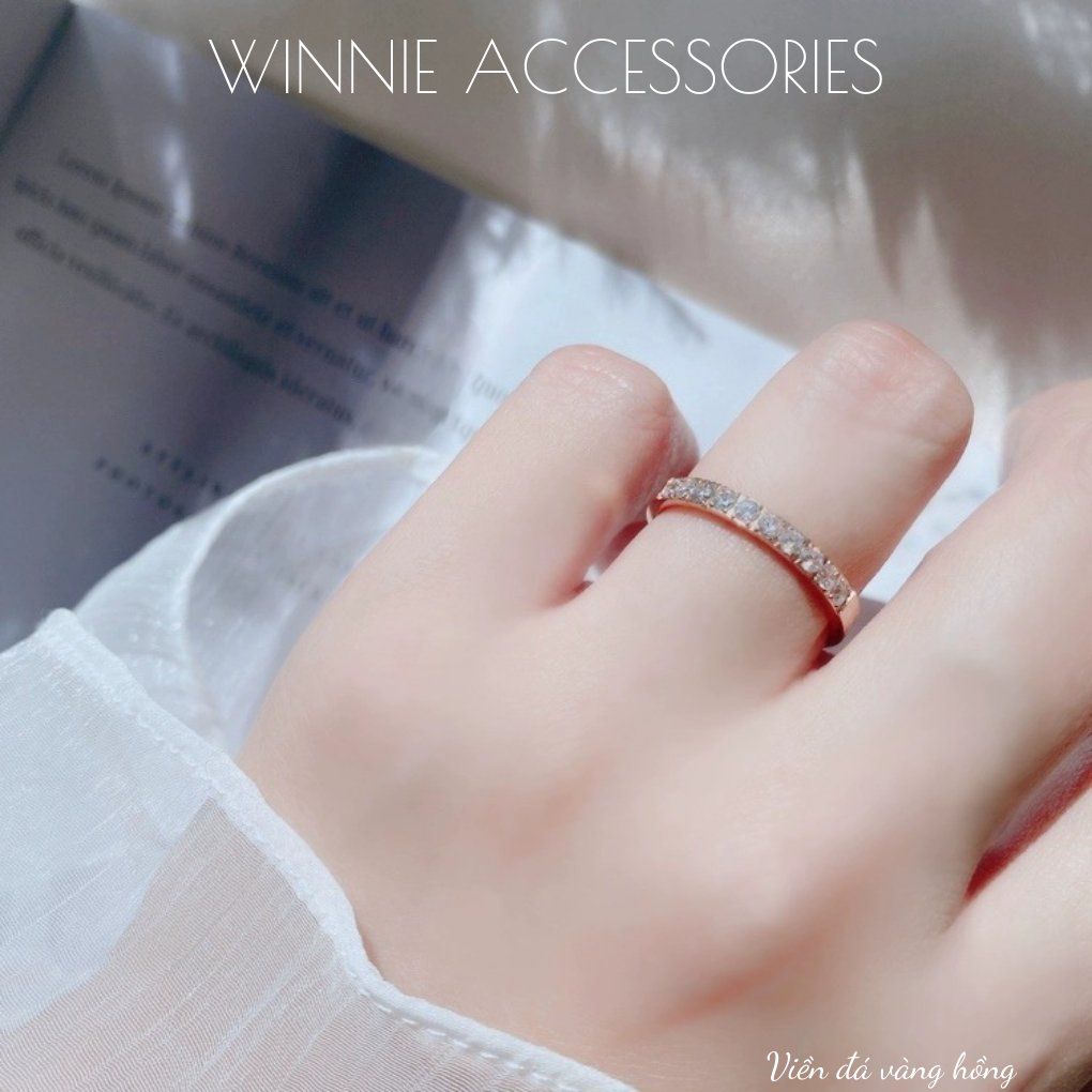  Nhẫn titan Viền đá VH 