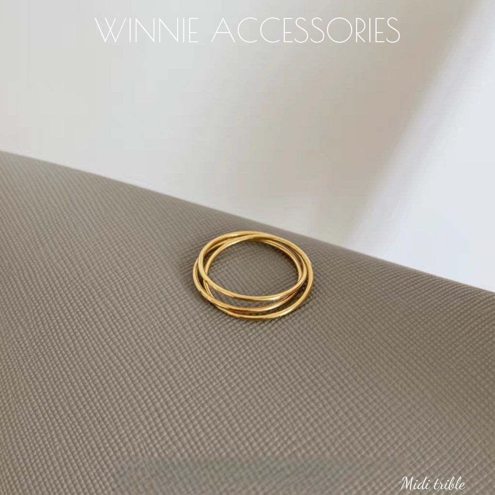  Nhẫn titan Midi Trible 