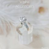  Nhẫn Bạc S925 Floral 2 line 